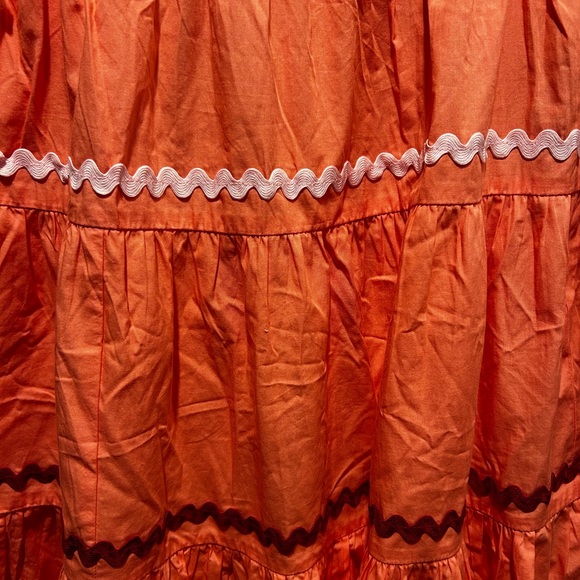 Anthropologie The Helena Square Neck Tiered Midi Dress: Smocked Scallop Edition - Picture 5 of 7